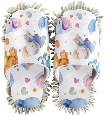 Natural Elephant Microfiber Mop Slipper for Men Women