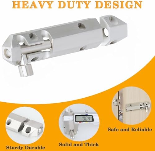 Durable 4-inch Barrel Bolt Latch for Your Home or Barn
