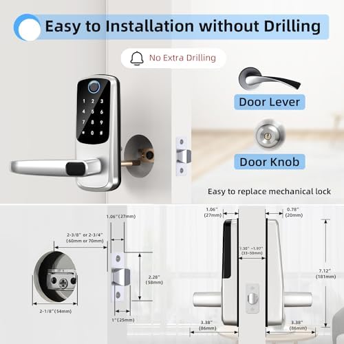 Smart Door Lock with Handle