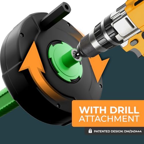 MEISTERFAKTUR 50FT Drain Snake with Automatic Feed
