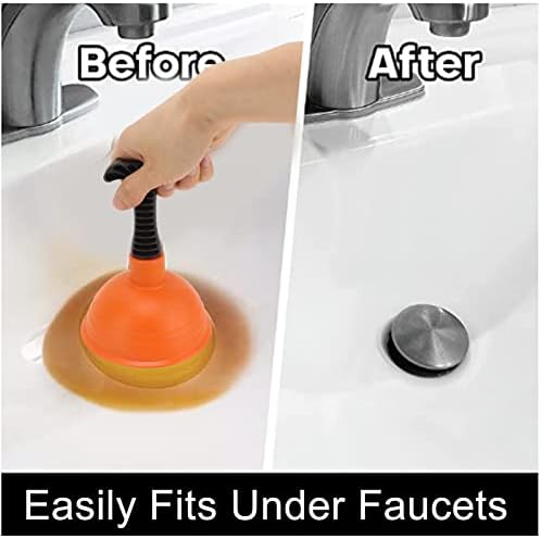 Jwthee Mini Plunger Powerful Sink Unclogging Tool With Short Handle