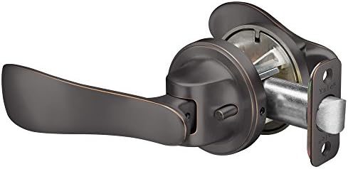 Hands-Free Paddle Lever Door Handle with Privacy Finish