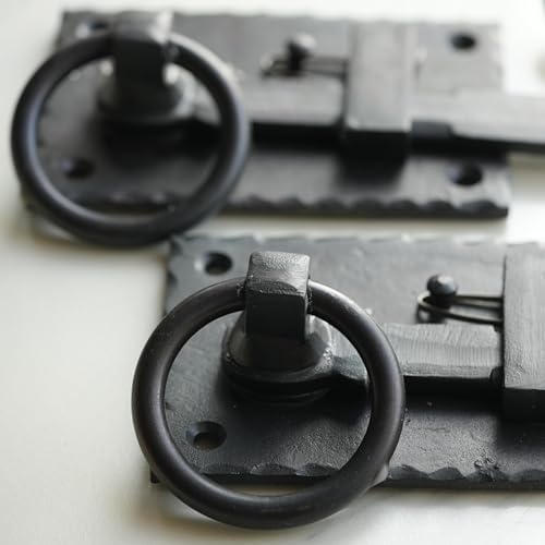 Heavy Duty Rustic Iron Latch for Country Homes