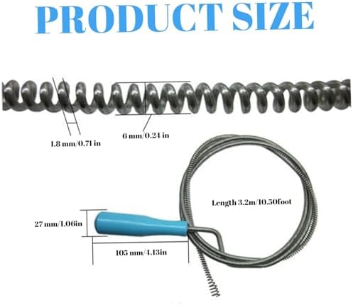 105ft Drain Snake Hair Clog Remover
