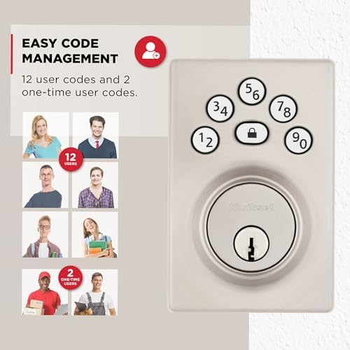 Kwikset Powerbolt 240 5-Button Keypad Door Lock - Satin Nickel