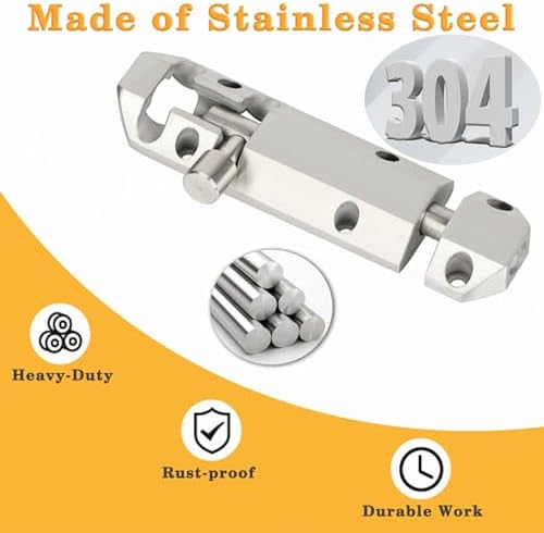 Durable 4-inch Barrel Bolt Latch for Your Home or Barn