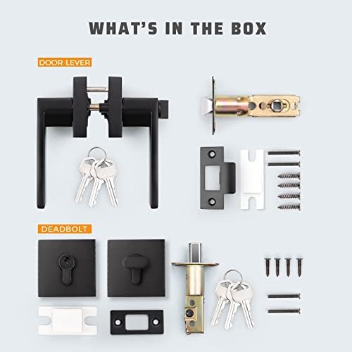 Elevate Security with Matte Black Door Lock Set