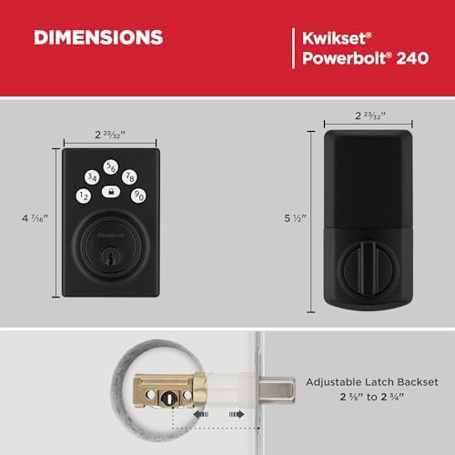 Kwikset Powerbolt 240 5-Button Keypad Door Lock