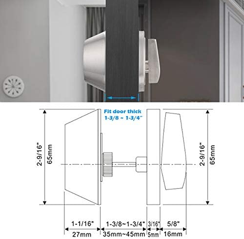 Gobrico 3-Piece Satin Nickel Keyed-Alike Deadbolts