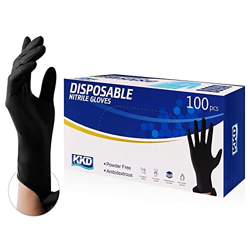 KKD Nitrile Gloves Latex-Free Powder-Free 100 Count Large Size