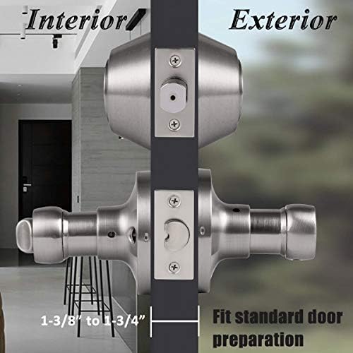 Probrico Wave Style Entry Door Handle Set