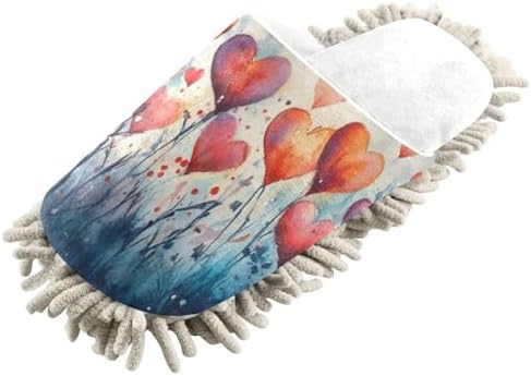 Burbuja Valentine Hearts Mop Slippers