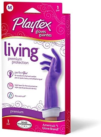 Professional Reusable Rubber Gloves for Cleaning Drip-Catch Protection