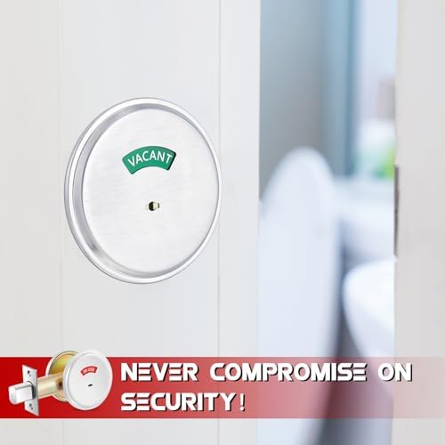 Tandefio Vacant Occupied Bathroom Deadbolt with Indicator