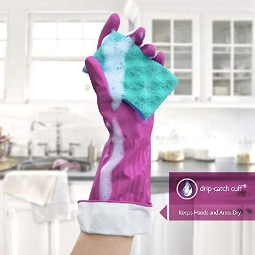 Reusable Cleaning Gloves Easy to Clean Anti-Microbial Small 3Pack Set