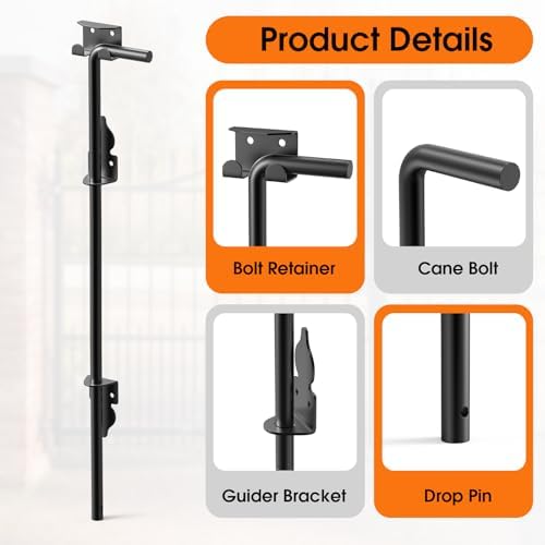 Youlvy 24 Cane Bolt Gate Drop Rod
