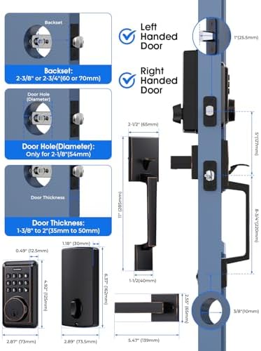 Secure Keyless Door Deadbolt Set