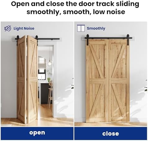 Reliable Bi-Folding Door Hardware Kit for Rust-Resistant Storage