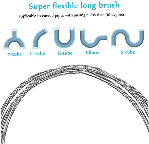 Drain Cleaning Kit 4-Piece Set - Strong Effective for Clogs Hair Removal