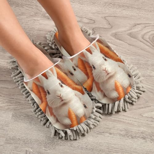 Microfiber Cleaning Slippers - Soft Washable Mop Shoes for MenWomen