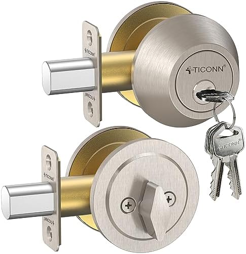 Ticonn Silver Door Handles Wave Style