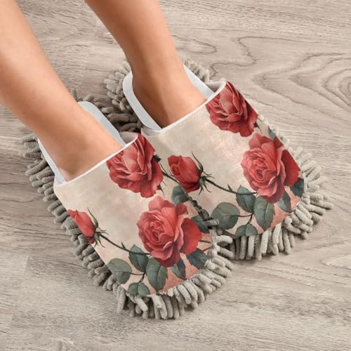 Burbuja Valentine Roses Mop Slippers Good for Daily Use