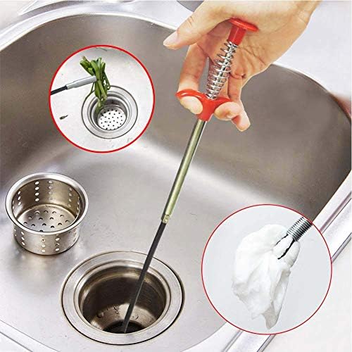 AUSAYE 24-inch Sink Snake Drain Cleaner