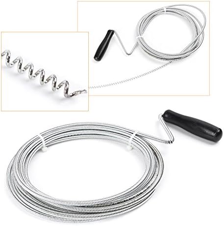 Deep-Drain Metal Clog Remover for Kitchen Bathroom DR10FT HAIR CATCHER