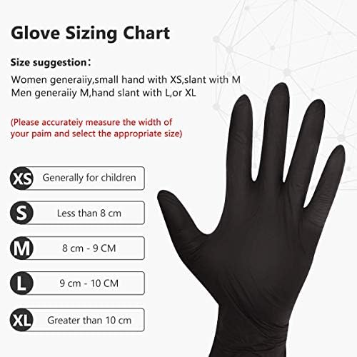 Keoely Nitrile Gloves Durable Hypoallergenic for Kitchen Industrial Use