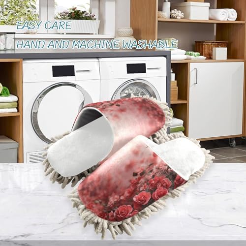 Burbuja Valentine Roses Microfiber Mop Slippers Unisex