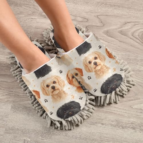Premium Microfiber Cleaning Slippers for Easy Floor Maintenance