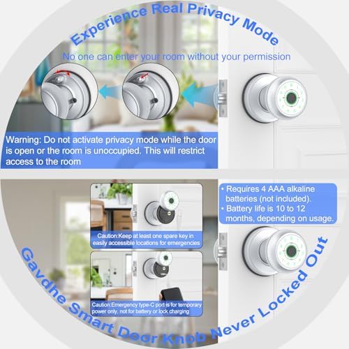 Smart Fingerprint Door Lock - Remote Secure
