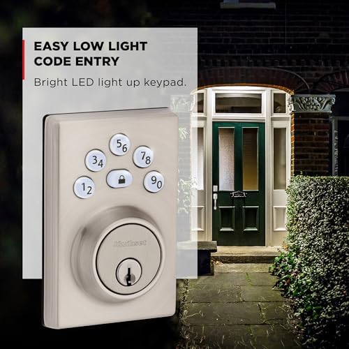 Kwikset Powerbolt 240 5-Button Keypad Door Lock - Satin Nickel