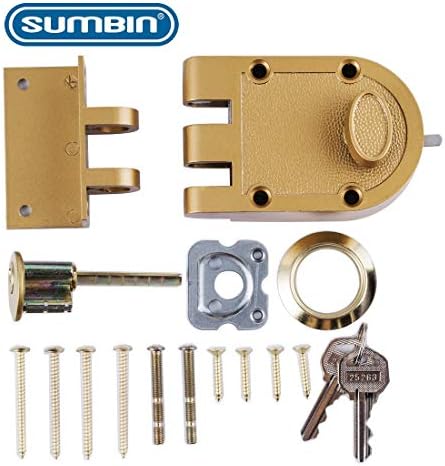 Guard Security Heavy Duty Jimmy Proof Deadbolt with Gold Finish