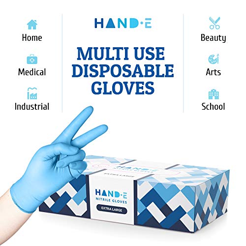 Hand-E Touch Blue Nitrile Gloves Dependable for Every Job