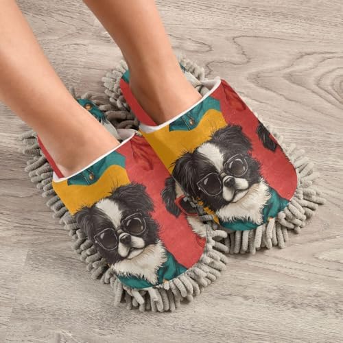 Microfiber Cleaning Slippers Soft Floor Mops for MenWomen
