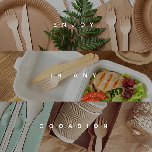 100 compostable cutlery set - 300 pieces