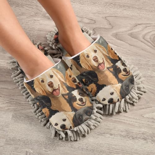 Microfiber Dog Slippers for Cleaning Floors
