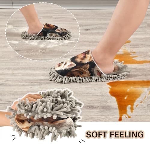 FLildon Microfiber Slippers for Cleaning Floors