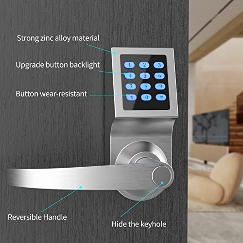 Front Door Keyless Lock with Handle