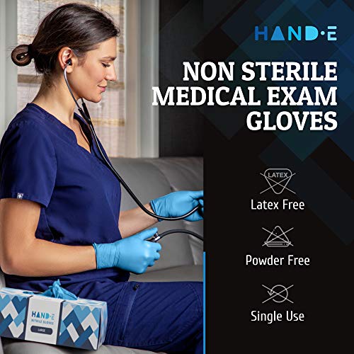 Hand-E Touch Blue Nitrile Gloves Dependable for Every Job
