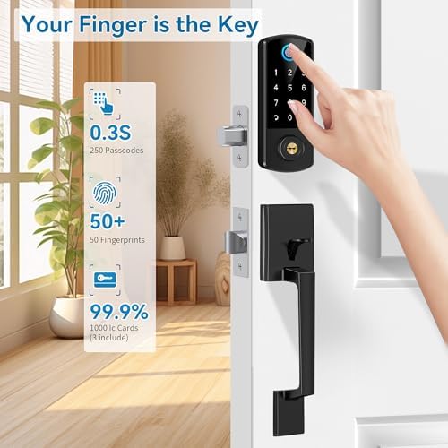 BEBASIA Keyless Entry Door Lock Deadbolt Set