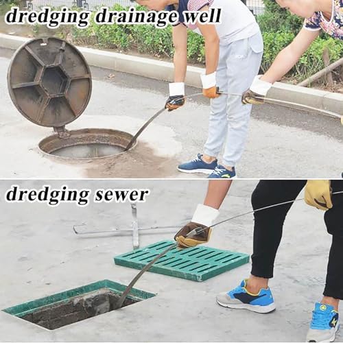 Heavy Duty Drain Snake Tool 15m Manganese Steel 1