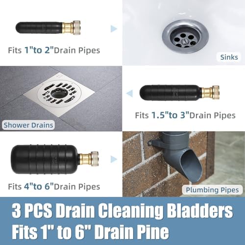 Get Unstuck with Teodute 3-Pack Leak-Proof Drain Cleaning Kit