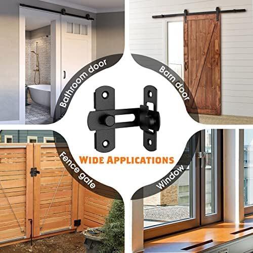 Stainless Steel 90-Degree Barn Door Latches