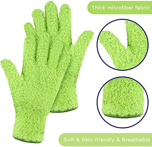 Dust-Free mittens reusable microfiber gloves for women 3 pairs