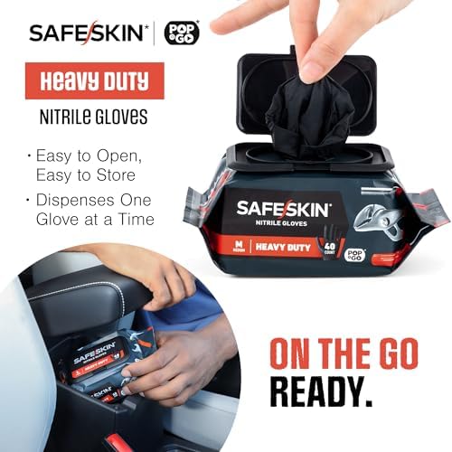 Durable Nitrile Gloves for Cleaning Mechanics