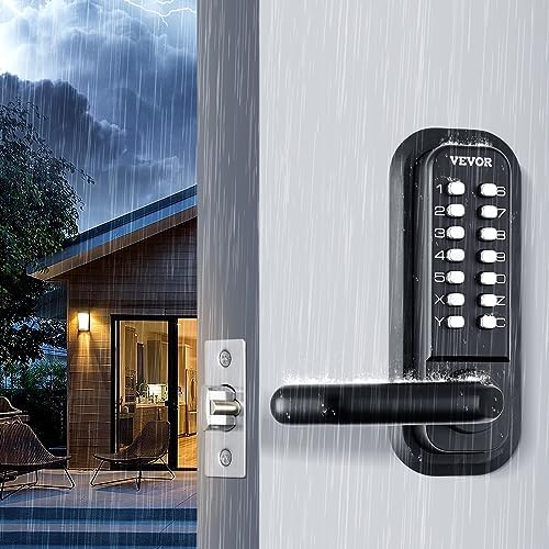 VEVOR Mechanical Keyless Door Lock 14-Digit Keypad