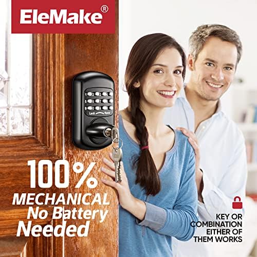 Bravex Keyless Deadbolt Keypad Lock Black