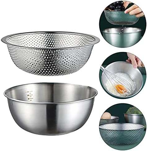 Hemoton 2-Piece Salad Mixing Bowl Set